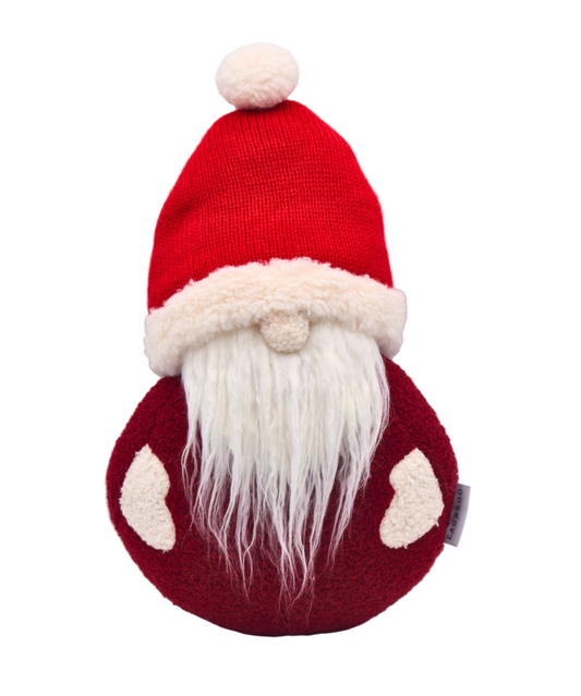 Cozy Teddy Jolly Round Santa Pillow