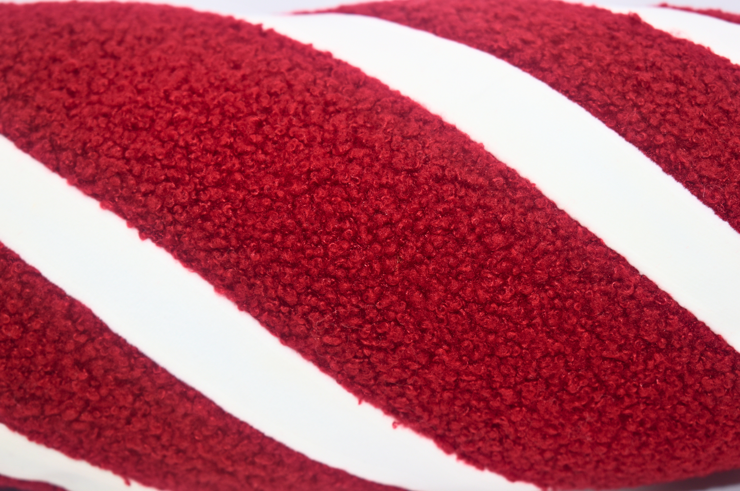 Cozy Peppermint Twist Roll Pillow