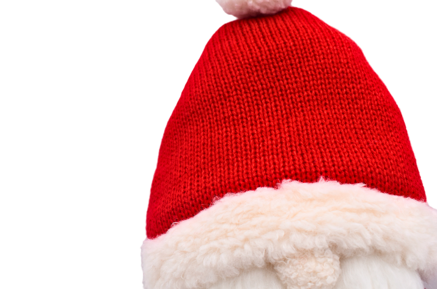 Cozy Teddy Jolly Round Santa Pillow