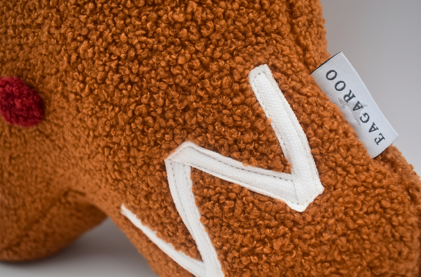 Cozy Teddy Gingerbread Cookie Pillow