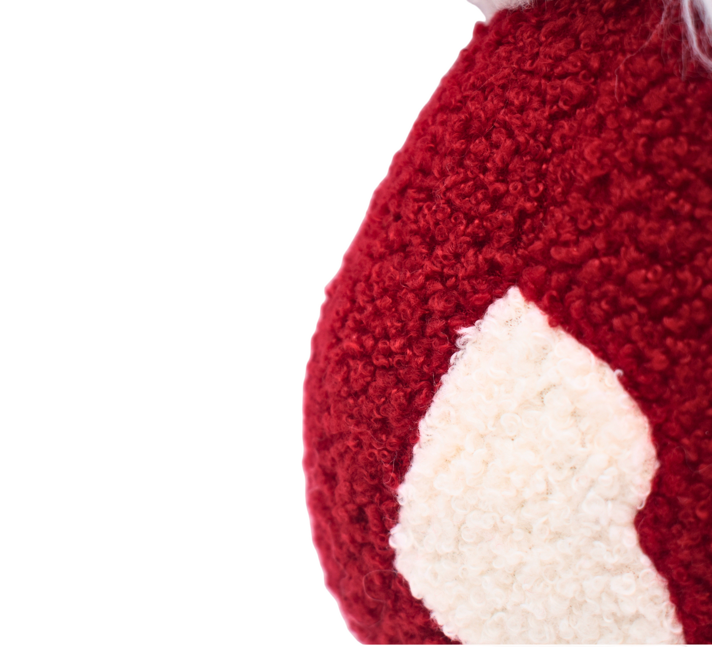 Cozy Teddy Jolly Round Santa Pillow