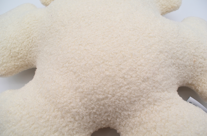 Cozy Teddy Snowflake Pillow