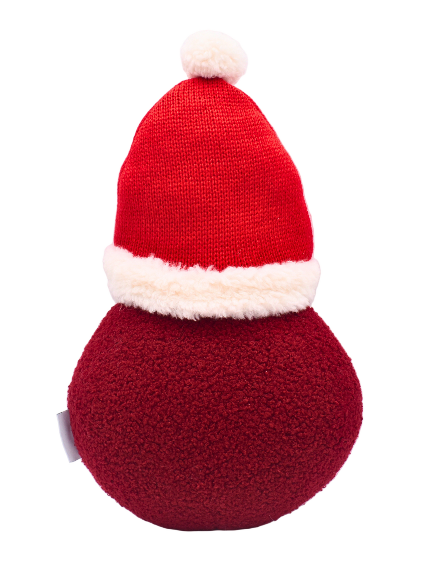Cozy Teddy Jolly Round Santa Pillow
