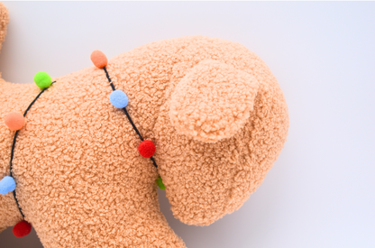 Cozy Teddy Dog with Lights